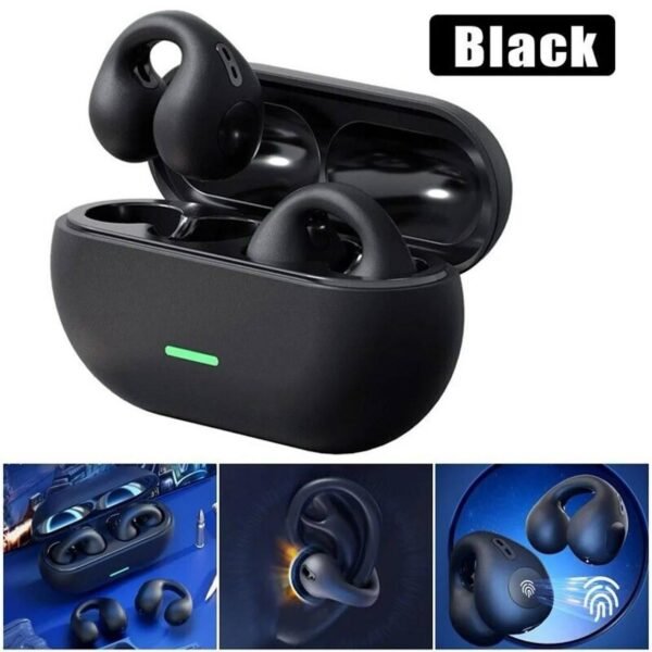 Wireless Bluetooth 5.3 Ear Clip Sports Earbuds - Bone Conduction Style | TWS Clip-on Air Pods - Image 2