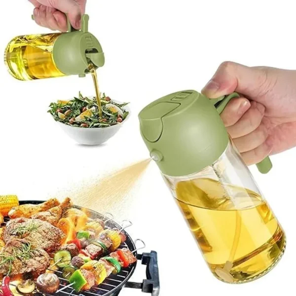 2 In 1 Glass Oil Spray Bottle - Image 2
