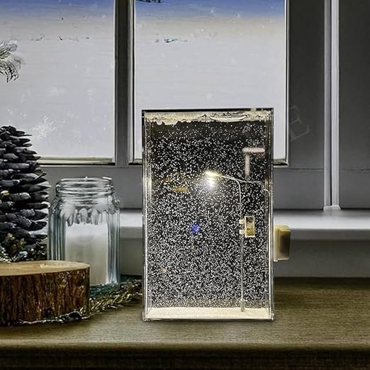 Snowfall Lamp Street Light Snow Lamp Snowy Lamp Diy Snow Scenery Night Light Snow Scenery Lamp - Image 2