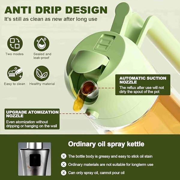 2 In 1 Glass Oil Spray Bottle - Image 6