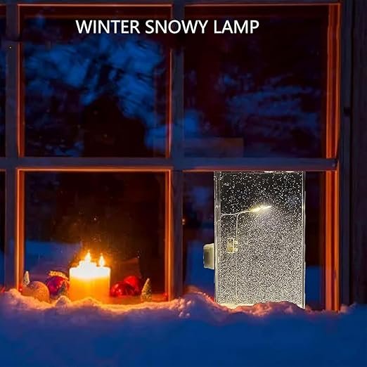 Snowfall Lamp Street Light Snow Lamp Snowy Lamp Diy Snow Scenery Night Light Snow Scenery Lamp - Image 3