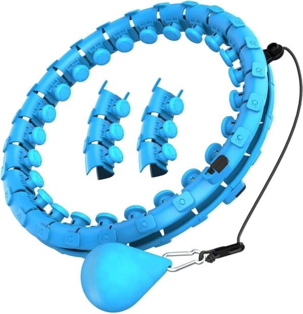 Smart Weighted Hula Hoop – 24 Detachable Knots