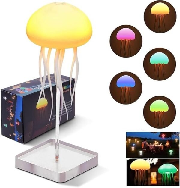 RGB Gradient Jellyfish Lamp – A Mesmerizing Dance of Light and Motion - Image 4
