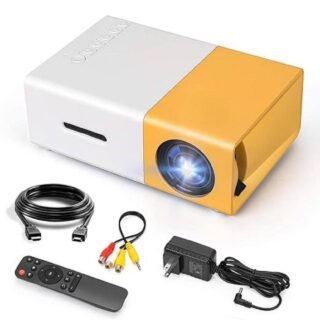 Mini LED Projector YG-300 | Portable Home Cinema Projector | 1080P Support | Smart Video Projector with Remote